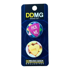 Love Hearts - Twin Badge Set