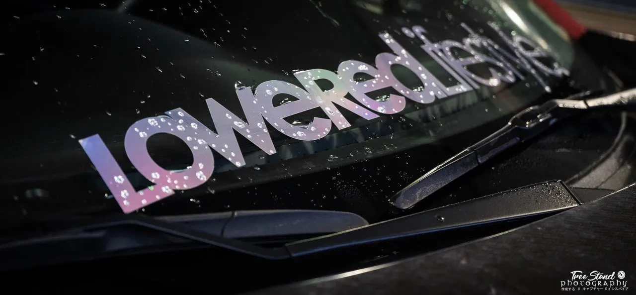 Lowered Lifestyle Logo Sticker - 12"