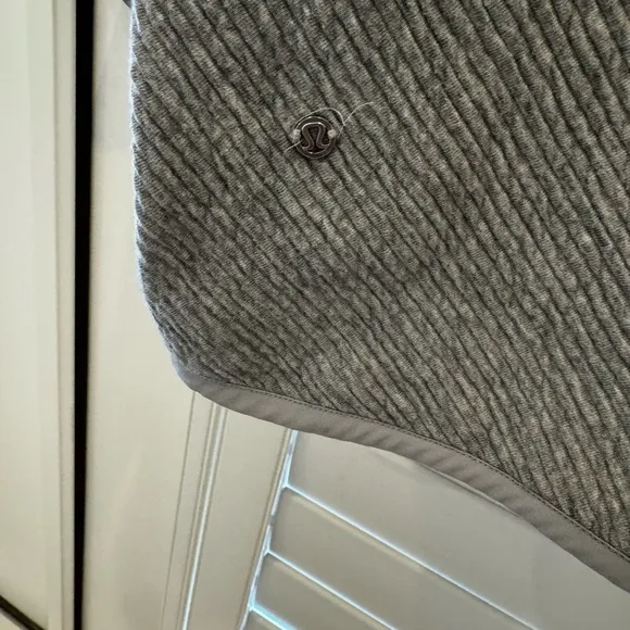 Lululemon Gray Zip-Up Long Cardigan