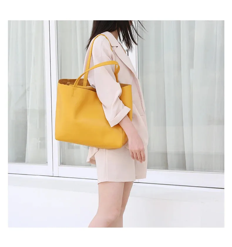 luxury Soft Genuine Leather Women Shoulder Bags Large Capacity Female Totes Bag Brand Designer Leather Lady Handbag Casual
