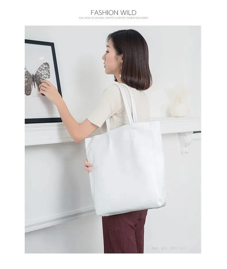luxury Soft Genuine Leather Women Shoulder Bags Large Capacity Female Totes Bag Brand Designer Leather Lady Handbag Casual
