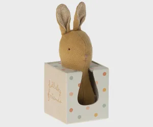 Maileg - Lullaby Friends Bunny Rattle - Dusty Yellow