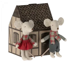 MAILEG winter mice twins | little brother and sister