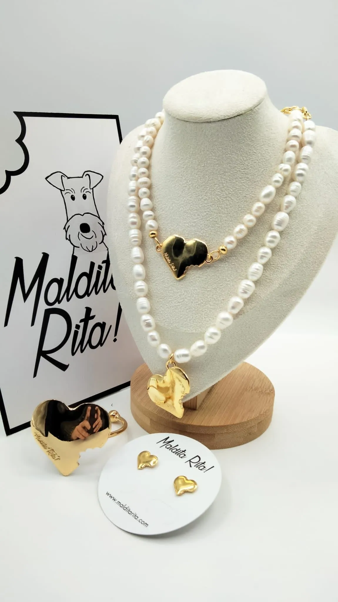 Maldita Rita necklace Corazón Mordido Collection