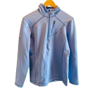 MARMOT Light Blue Softshell Fleece Lined Quarter Zip Jacket