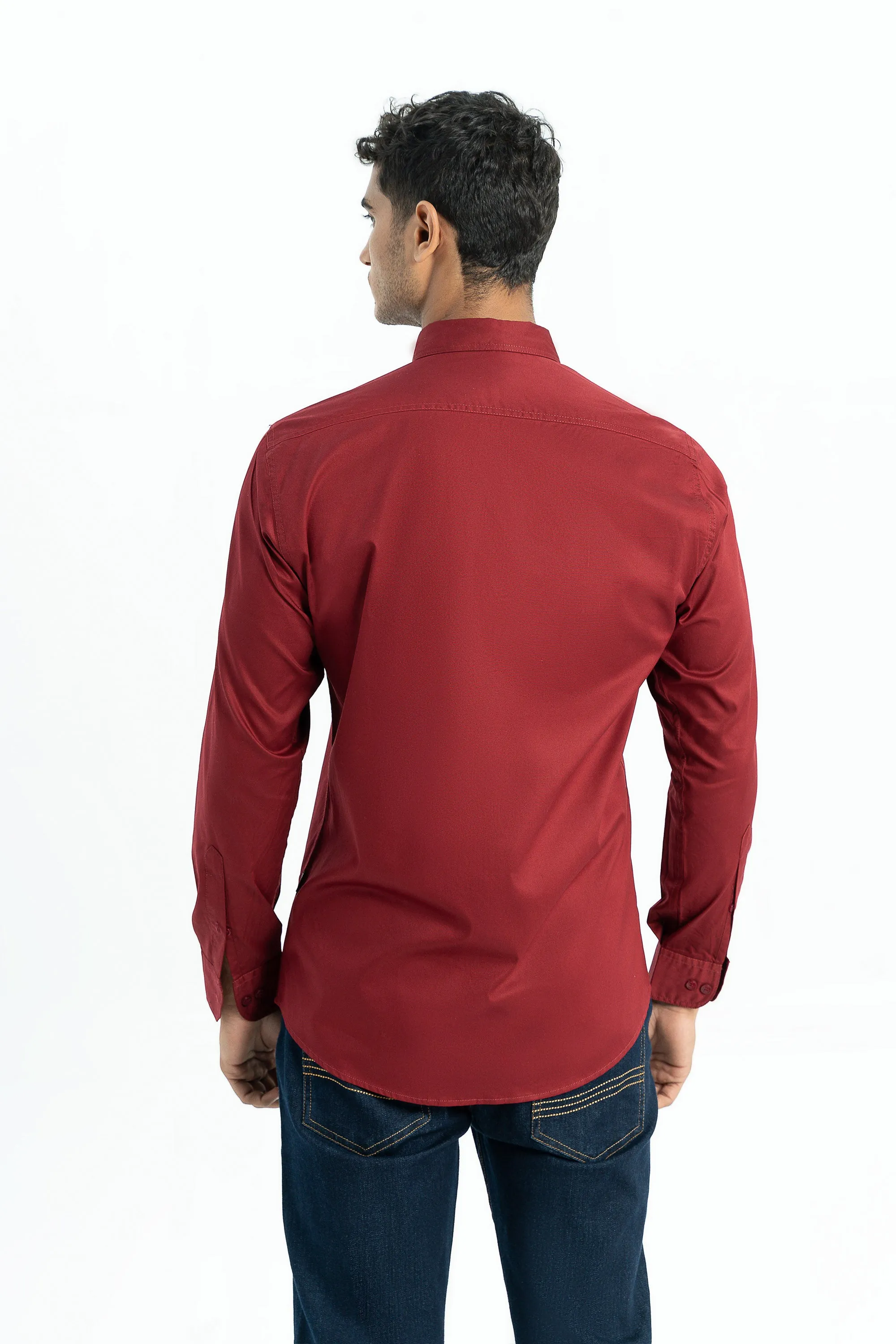 Maroon casual shirt