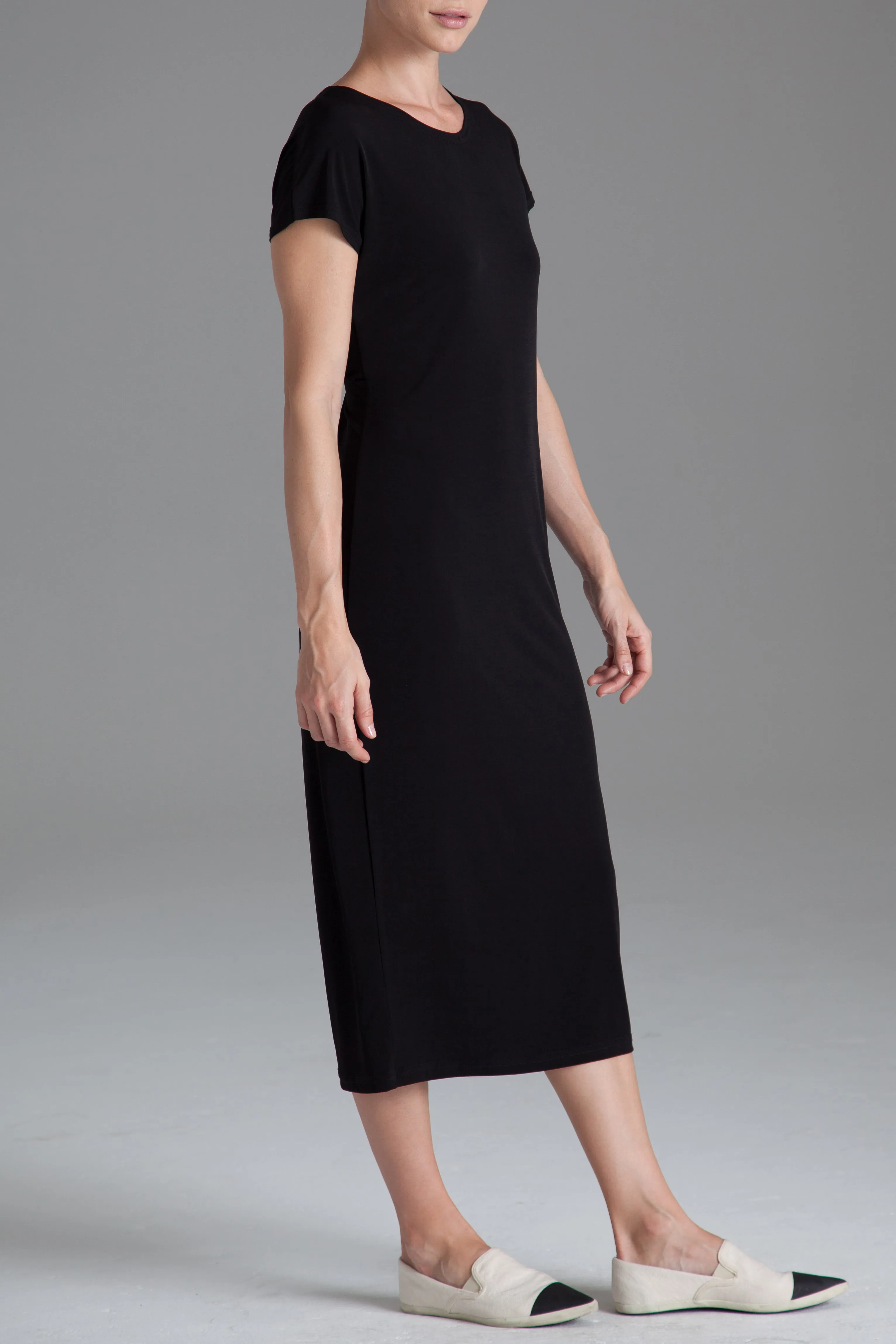 Matte Jersey Twist Back Dress