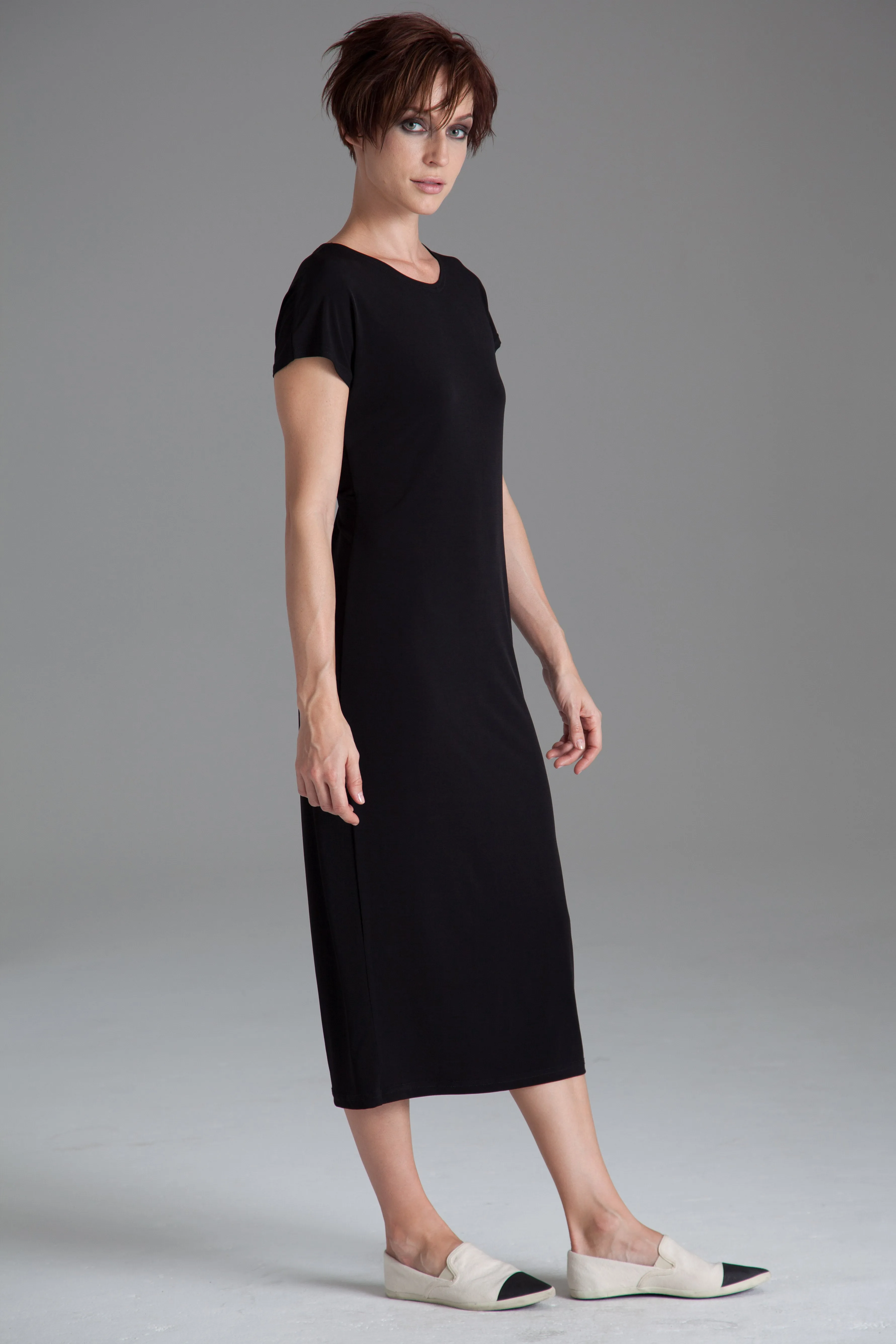Matte Jersey Twist Back Dress
