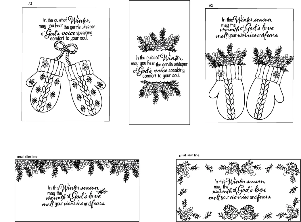 Maymay's Cozy Comfort 4x6 Stamp Set {A100}