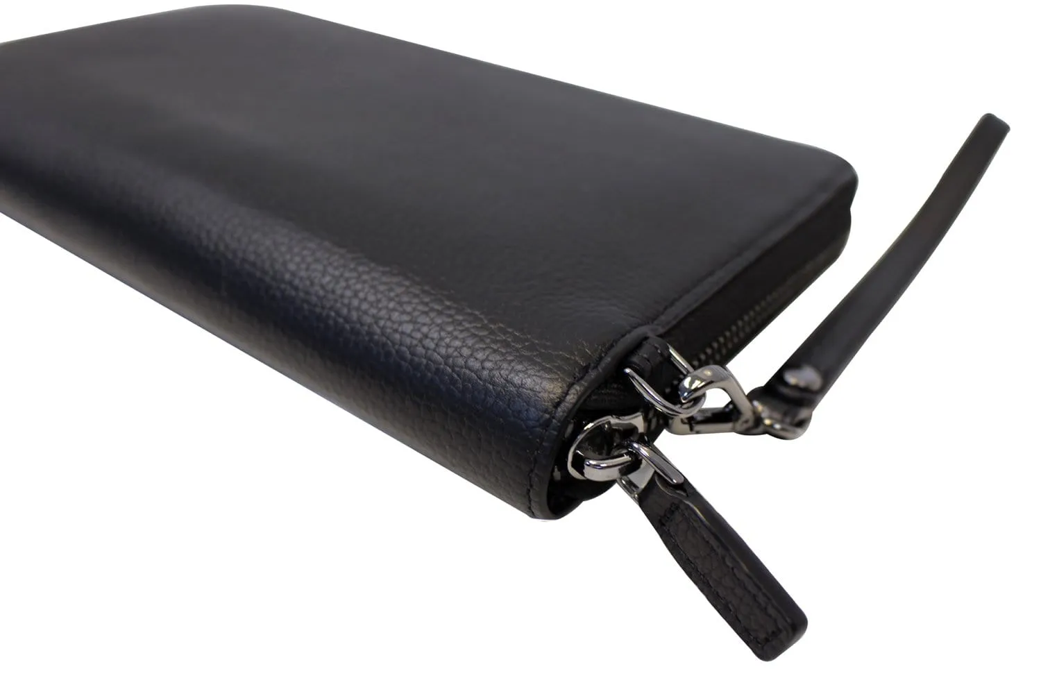 MCM Black Leather XLarage Zip Around Johan Travel Passport Wallet - Last Call
