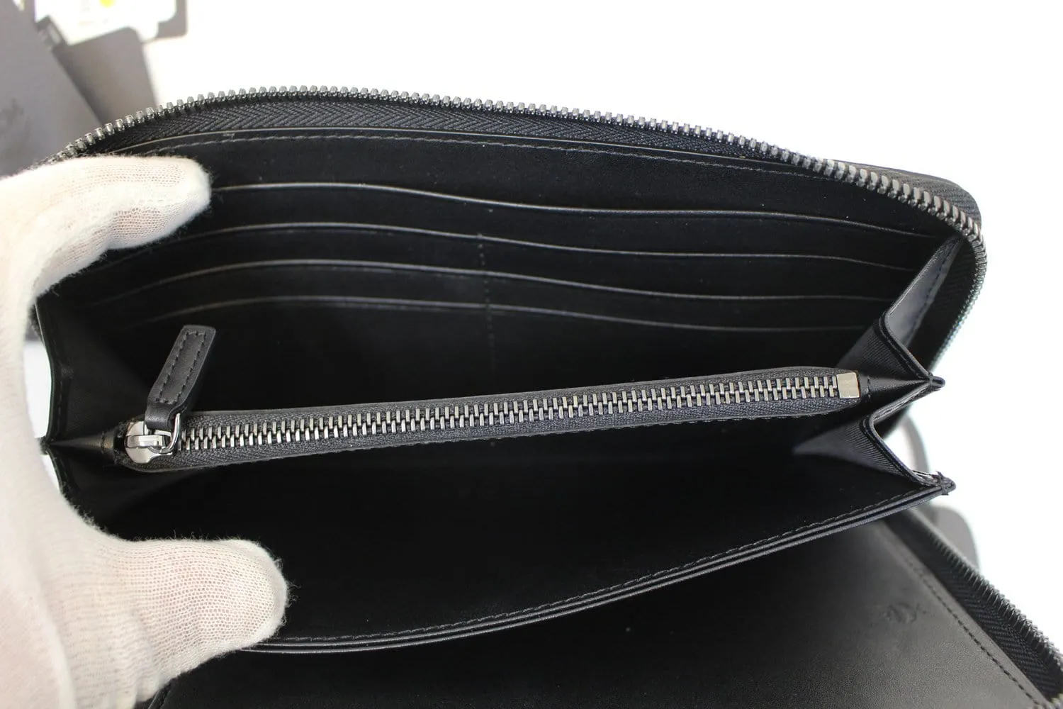 MCM Black Leather XLarage Zip Around Johan Travel Passport Wallet - Last Call