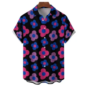Men's Flowers Casual Short Sleeve Shirt 2311000574