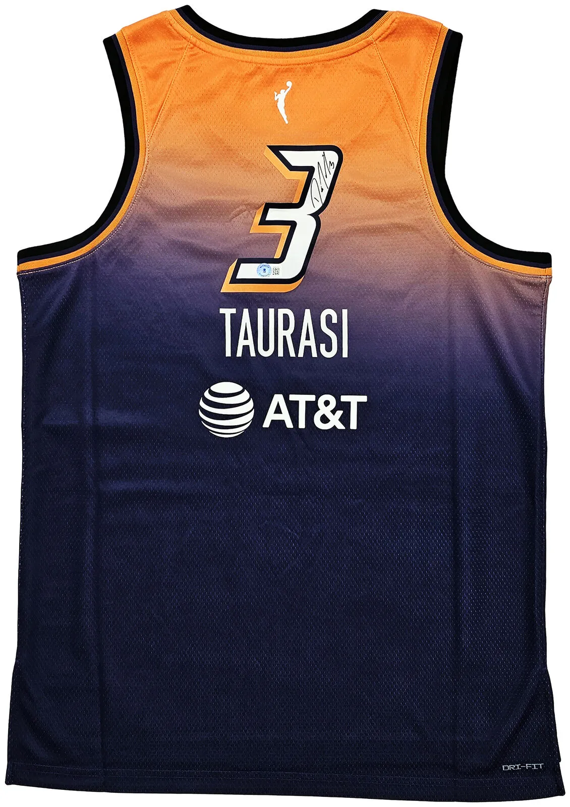 MERCURY DIANA TAURASI AUTOGRAPHED PURPLE NIKE JERSEY L BECKETT QR 214838