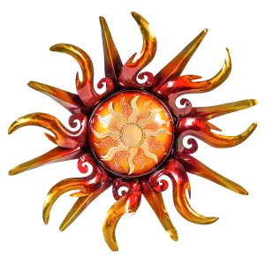 Metal Sun Wall Décor,6awd573