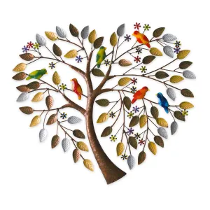 Metal Tree Heart Wall Décor,6m645