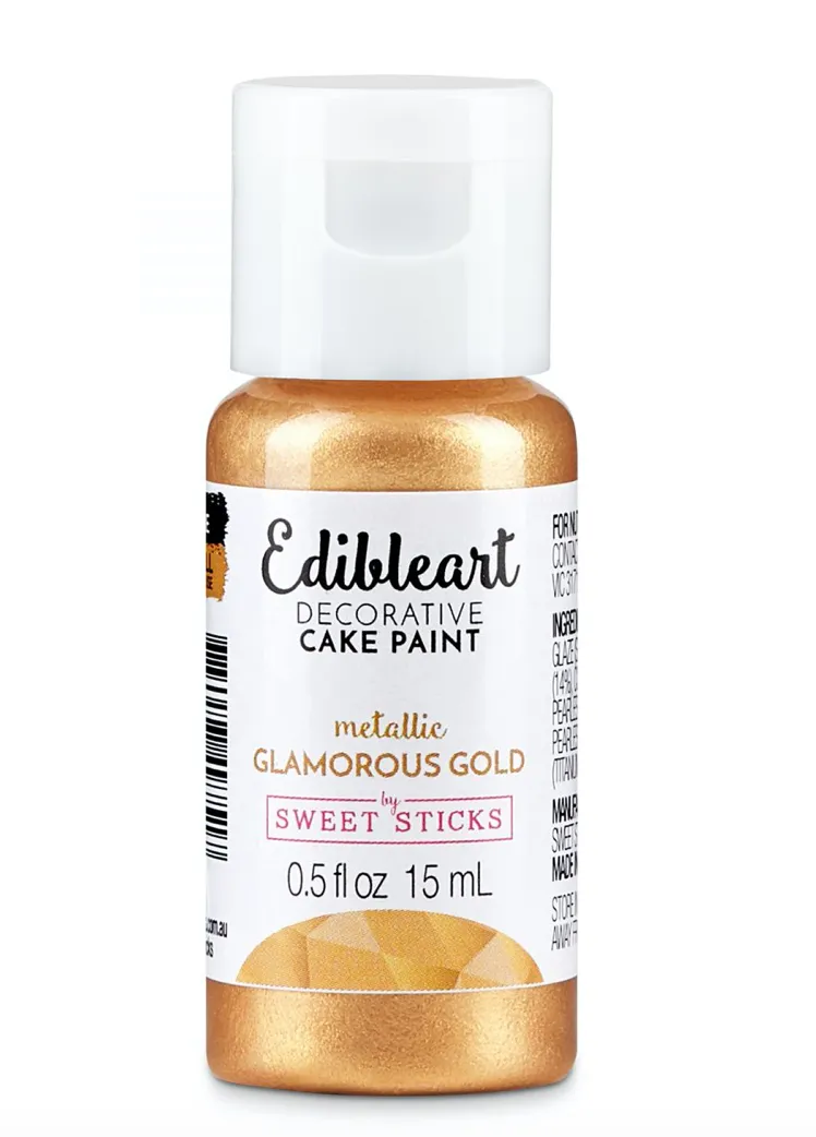 Metallic Glamorous Gold 15mL - Edible Art Decorative Paint