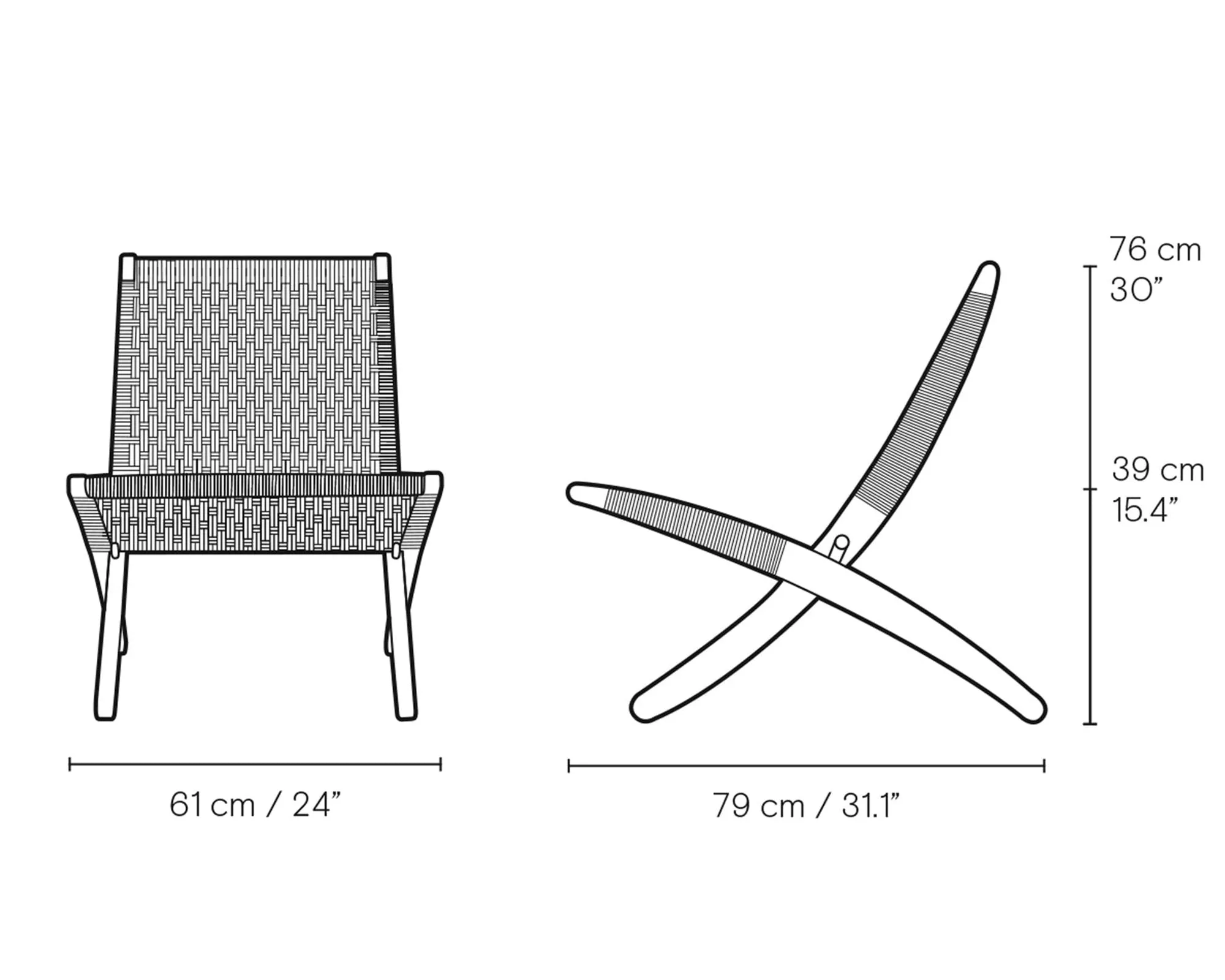 MG501 Outdoor Cuba Chair