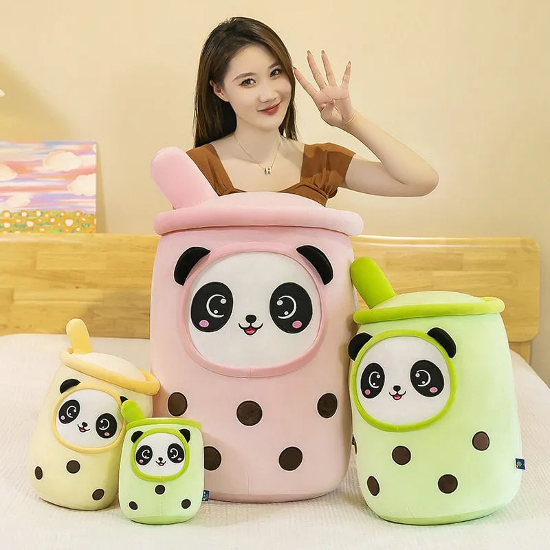 Milk Boba Tea Plush Pillow Stuffed Toy For Kids & Adults