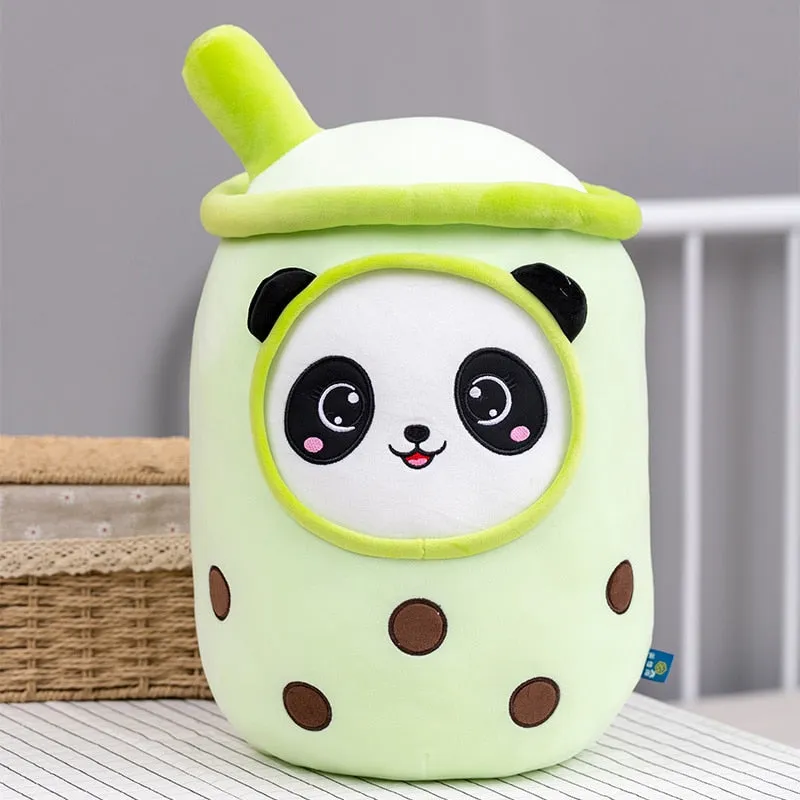 Milk Boba Tea Plush Pillow Stuffed Toy For Kids & Adults