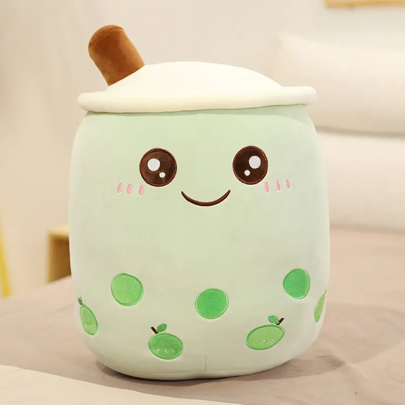 Milk Boba Tea Plush Pillow Stuffed Toy For Kids & Adults