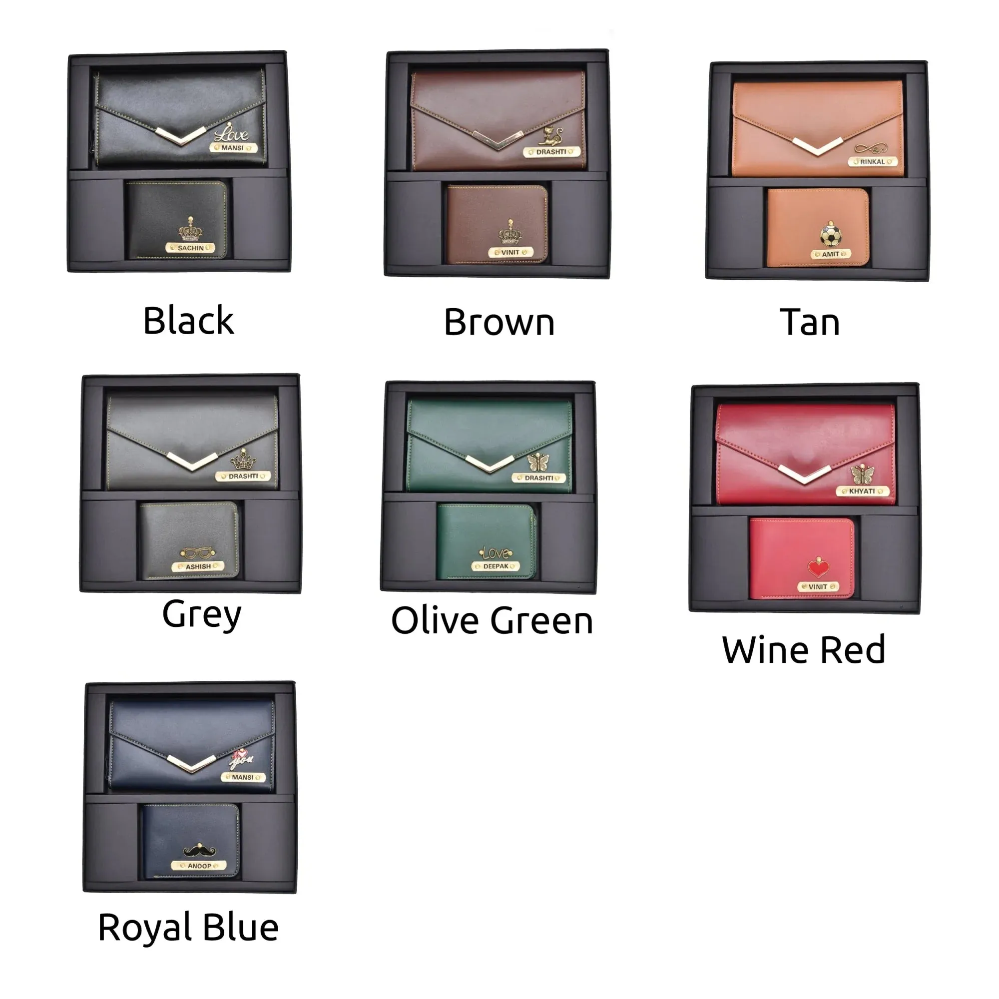 MInimal clutch   Men's Wallet (Couple Gift 2) - Royal Blue