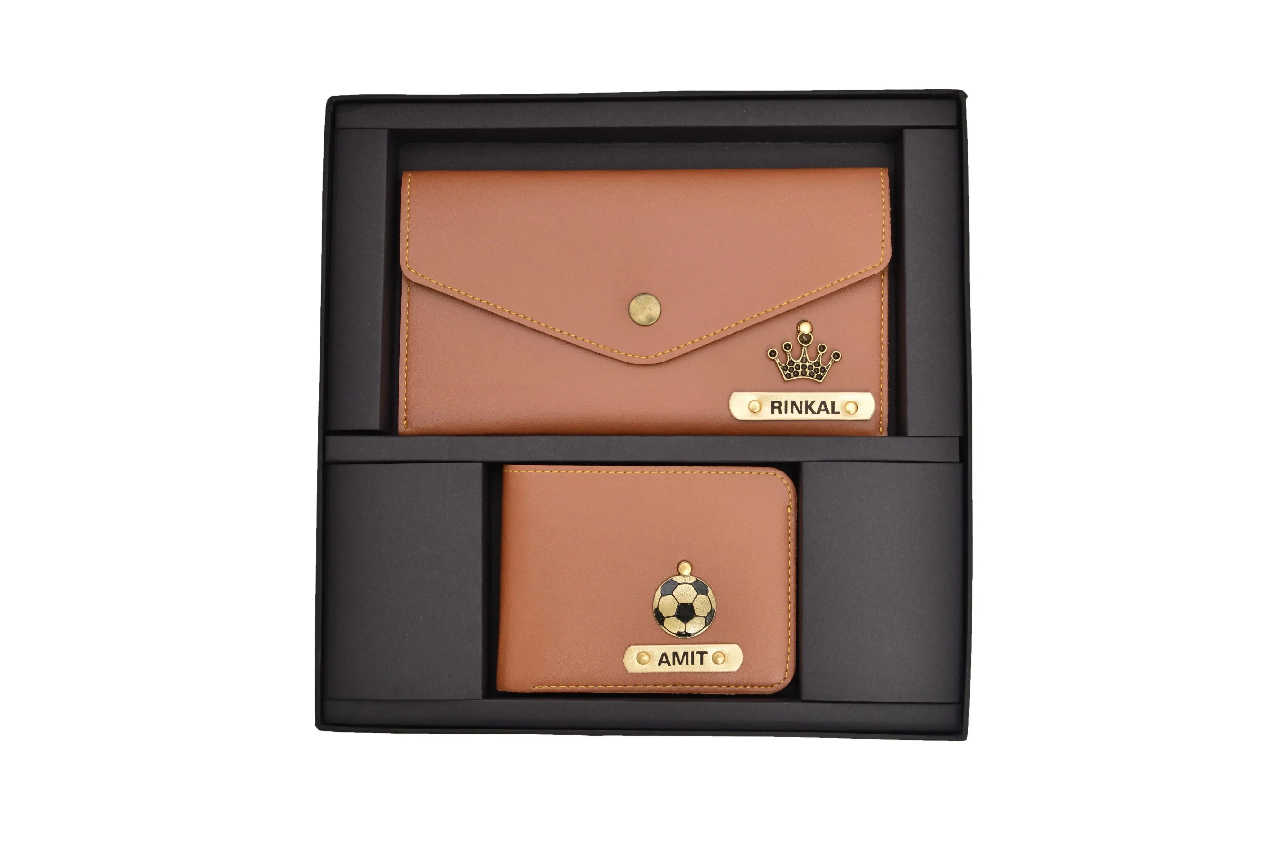 MInimal clutch   Men's Wallet (Couple Gift 2) - Tan