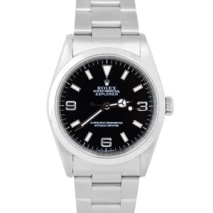 MINT Rolex Explorer I 36mm 14270 Stainless Steel Oyster 3-6-9 Automatic Watch