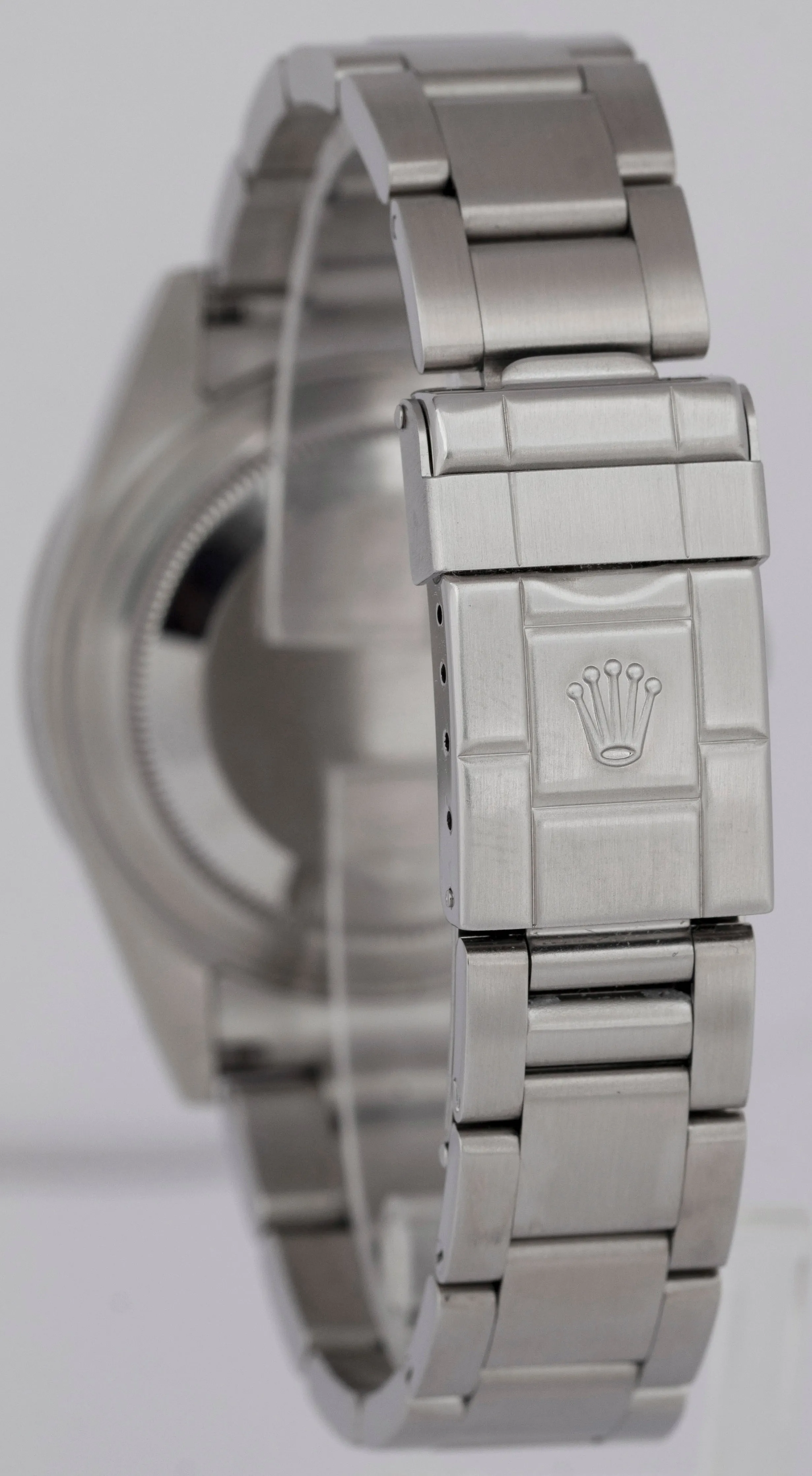 MINT Rolex Explorer II 40mm White Stainless Steel NO-HOLES CASE GMT Watch 16570