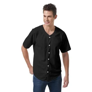 Misha Men's Short Sleeve Baseball Jersey - Black