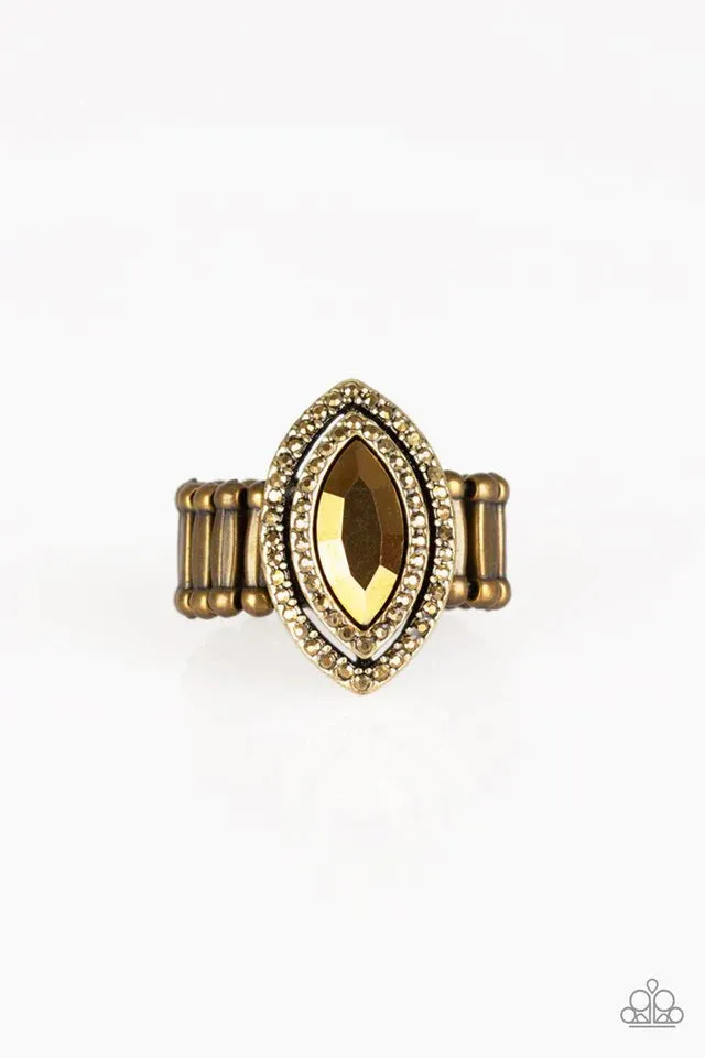 Modern Millionaire - Brass Ring - Paparazzi Accessories