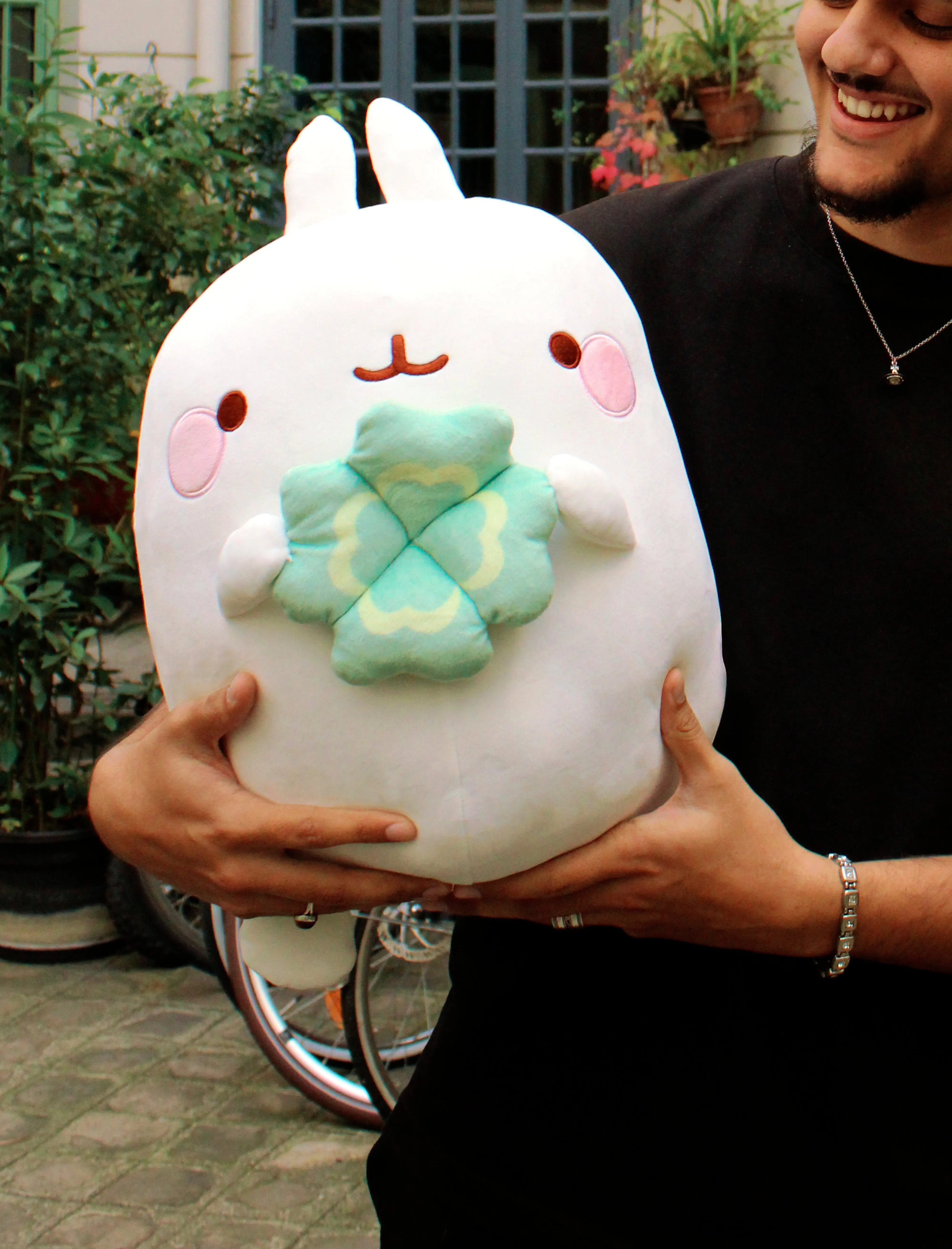 Molang Plush Cloverleaf 48cm