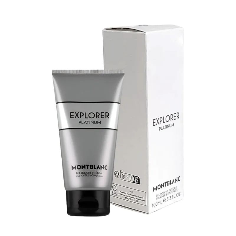 Mont Blanc Explorer Platinum For Men All Over Shower Gel 100ml