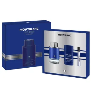 Montblanc Explorer Ultra Blue Set (EDP 100ml   7.5ml   Deodorant Stick 75g) 3386460130561