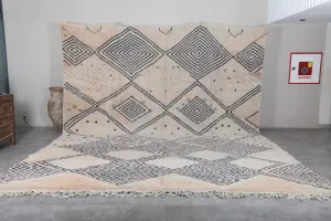 Moroccan Berber Rug - 13.6 x 17.5 Feet | Oversized Handmade Carpet