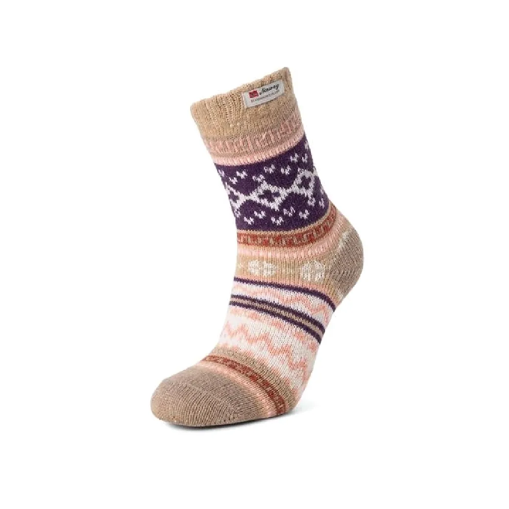 Multi Tan Norwegian Socks Small