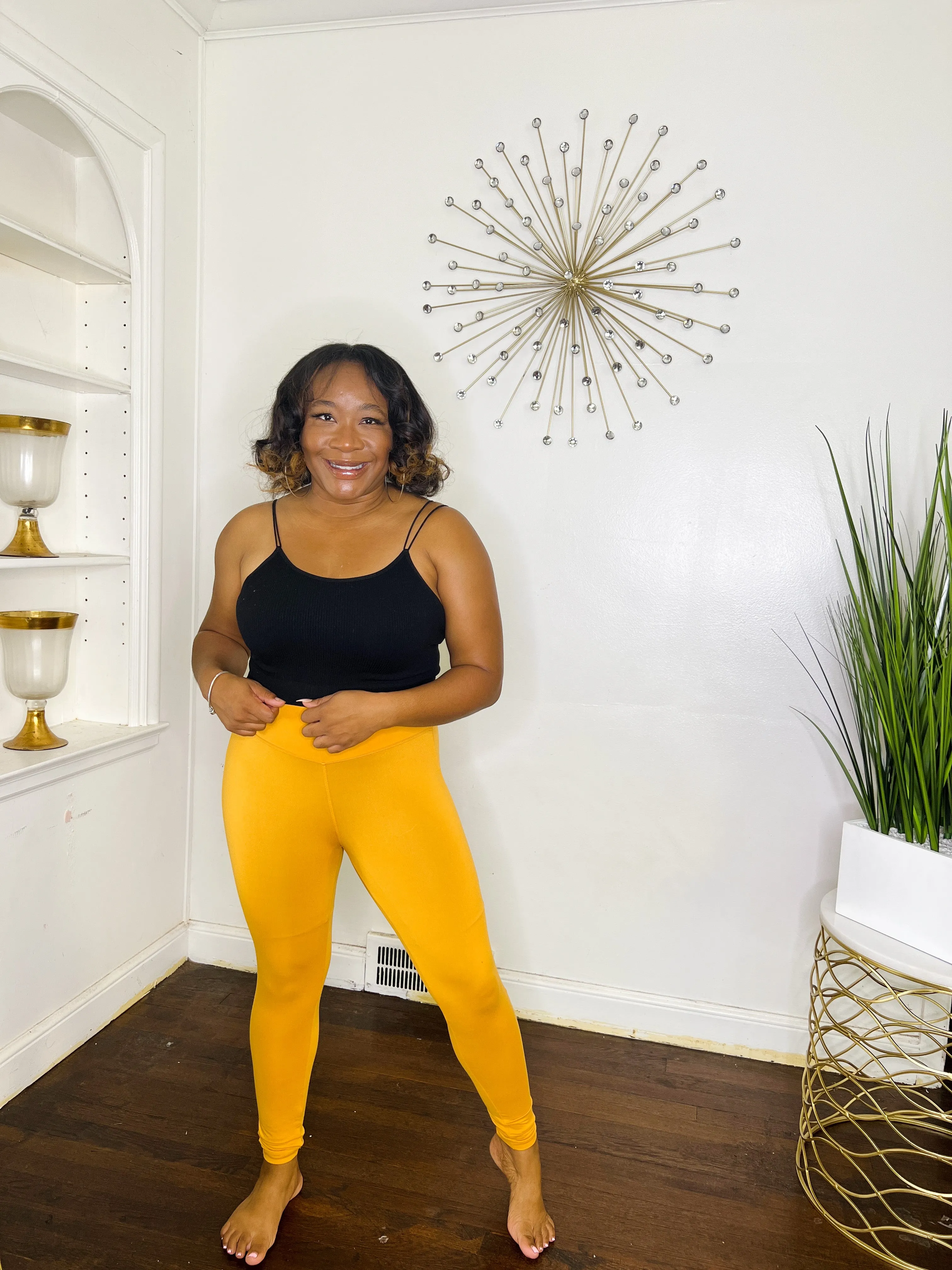 Mustard Cozy Leggings