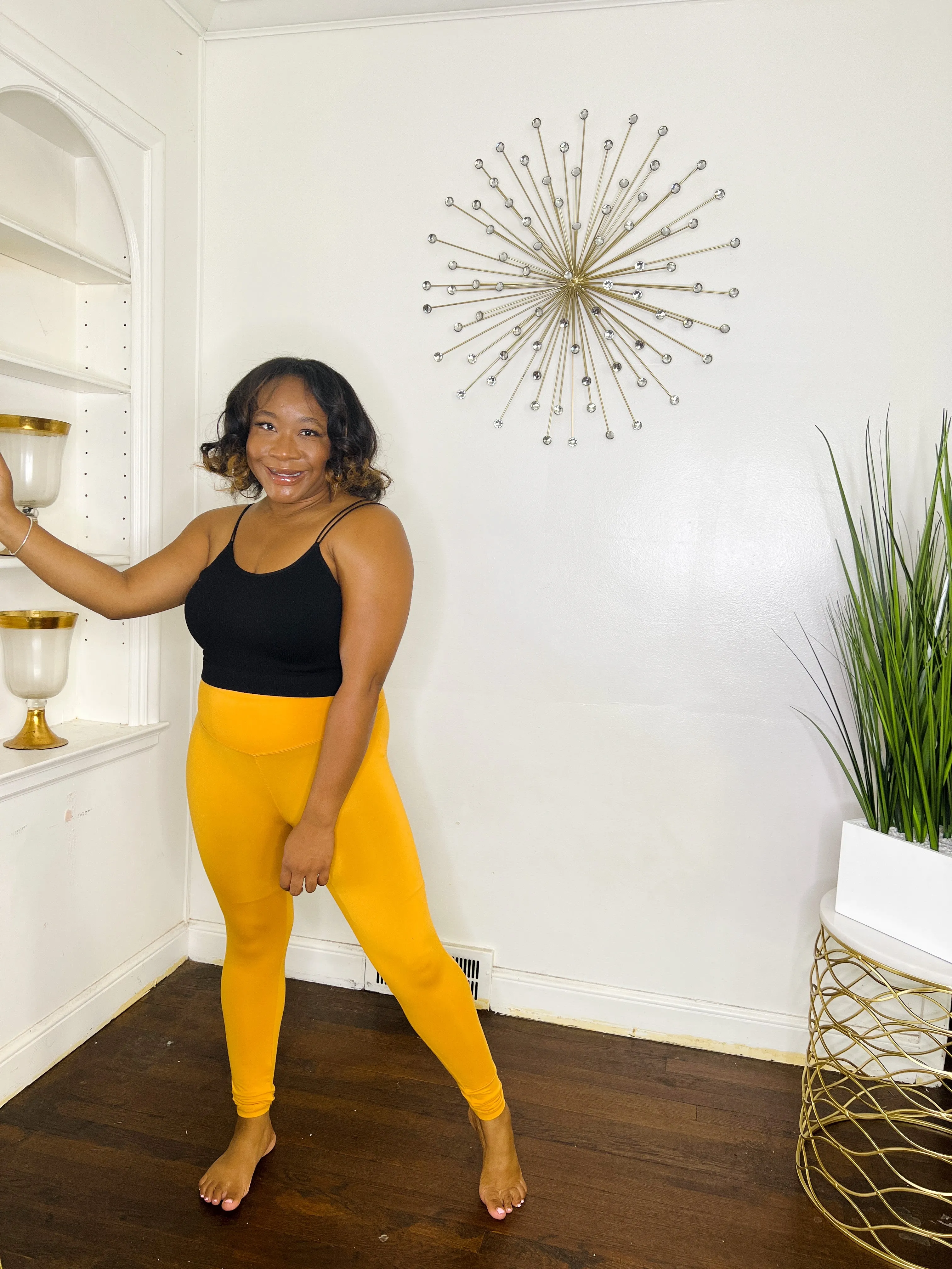 Mustard Cozy Leggings