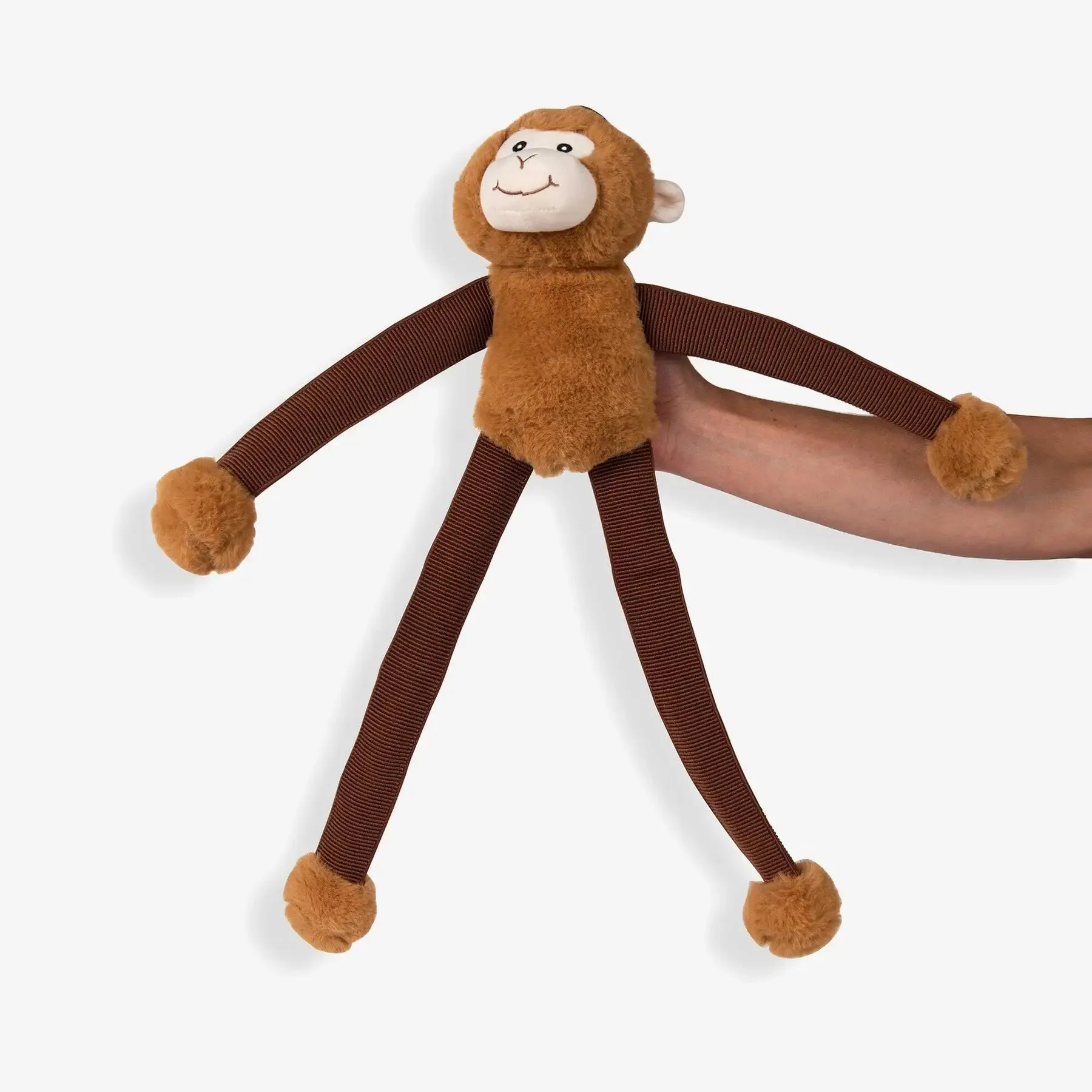 NANDOG Bungee Sheep Plush Dog Toy - Brown
