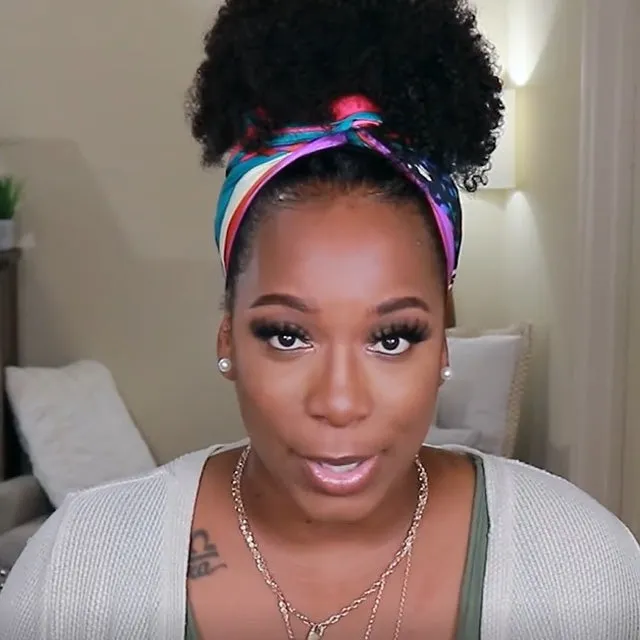 Natural Glamorous Headband Wig
