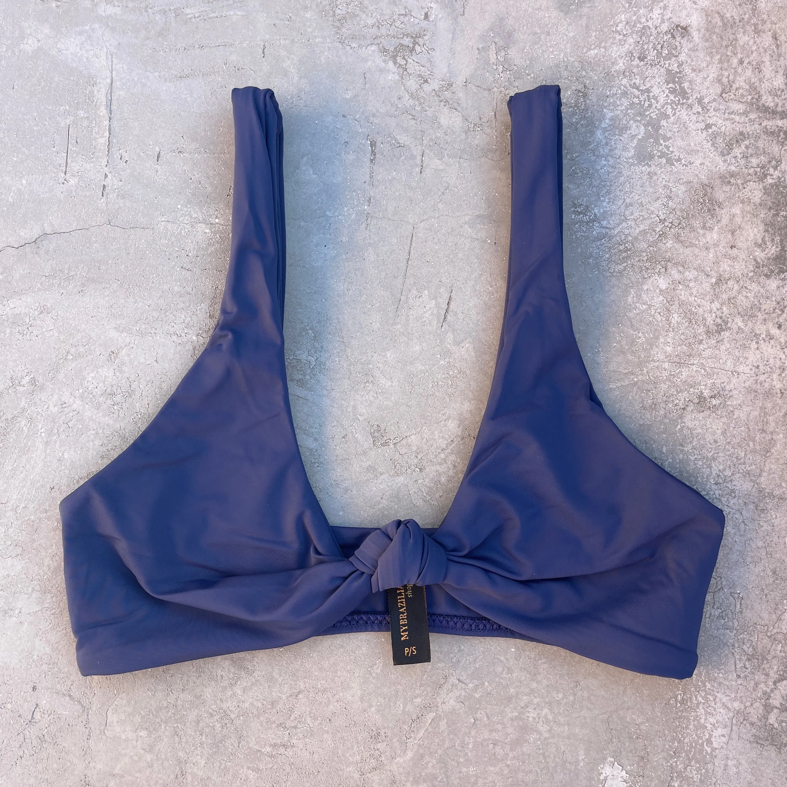 Navy Blue Cassia Bikini Top