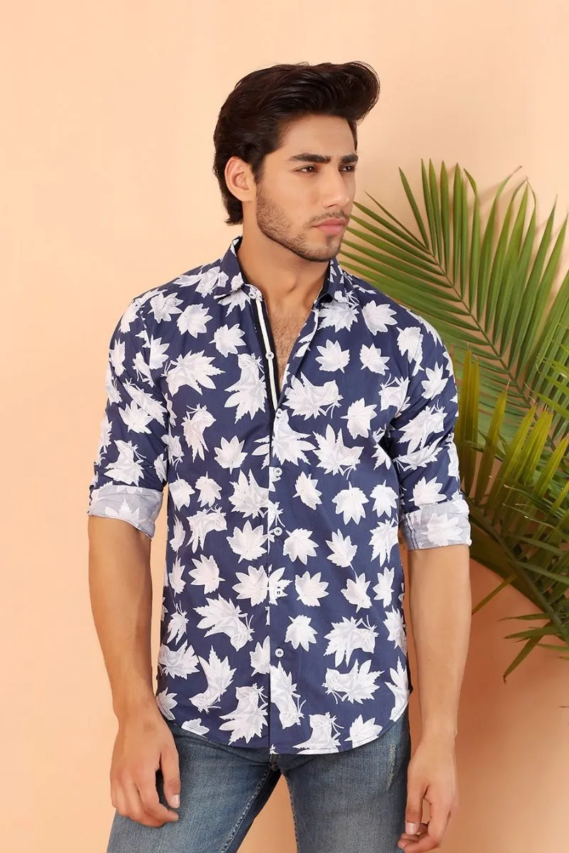 Navy Casual Shirt FS Slim Fit