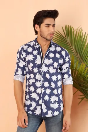 Navy Casual Shirt FS Slim Fit