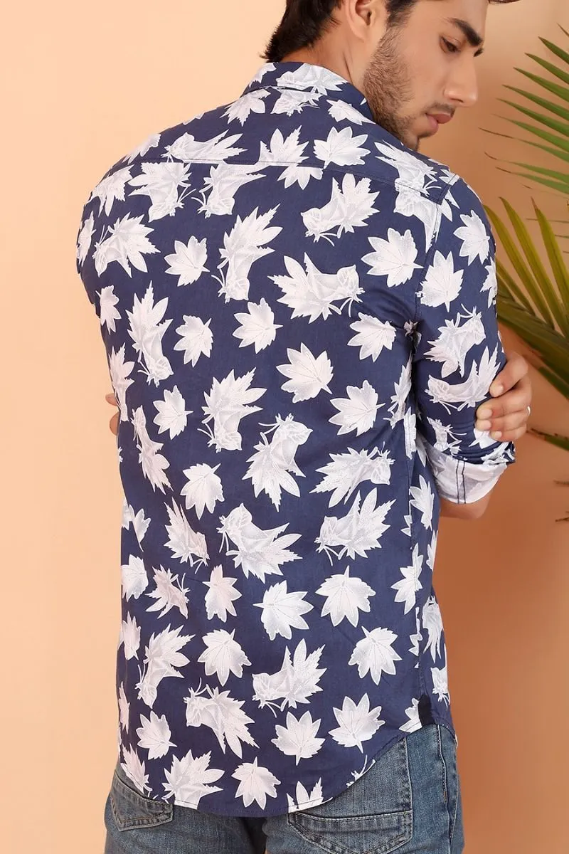Navy Casual Shirt FS Slim Fit