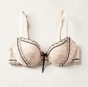 New Anthropologie Scalloped Lace Bra, 36B, 36C