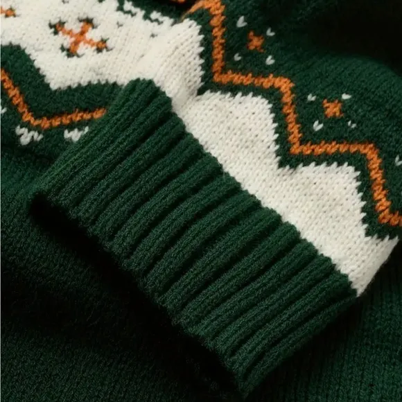 NEW The Evergreen COZY PUMPKIN Chevron Sweater
