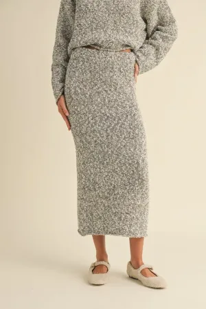 Nina Sweater Skirt in Grey