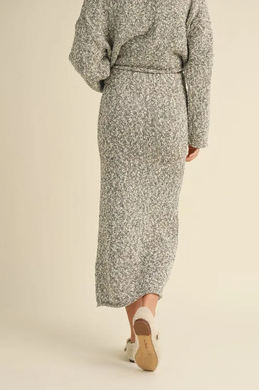 Nina Sweater Skirt in Grey