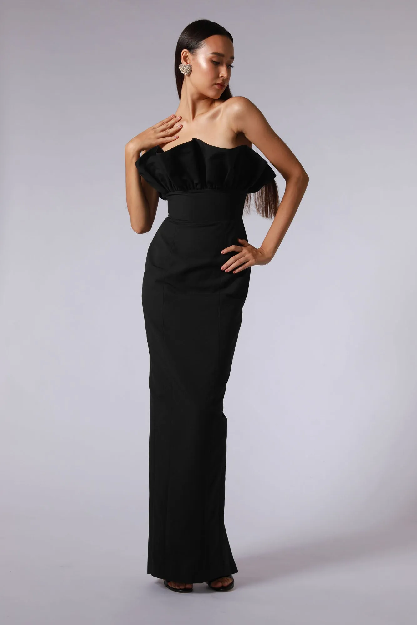 Noah Strapless Cotton Gown