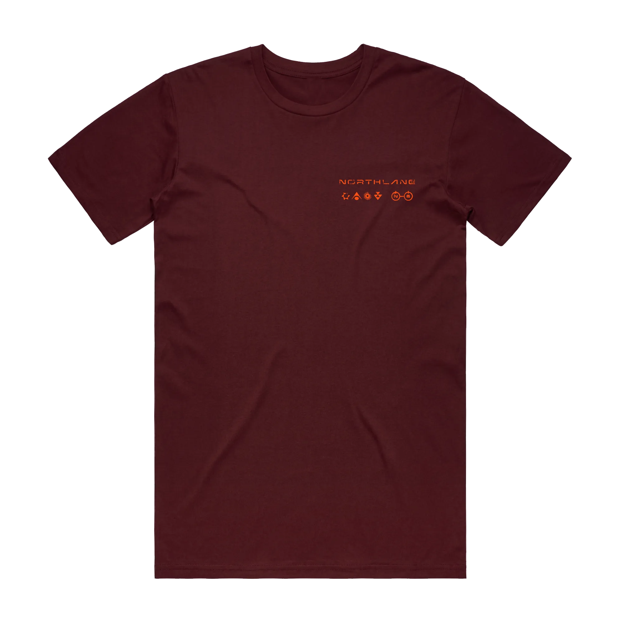 'OBSIDIAN' Burgundy T-Shirt