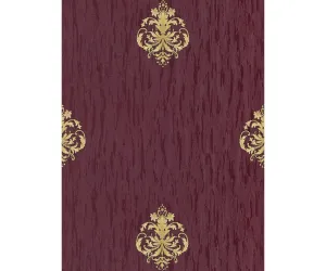Ornated Floral Damask Motifs Red 5783-42 Wallpaper